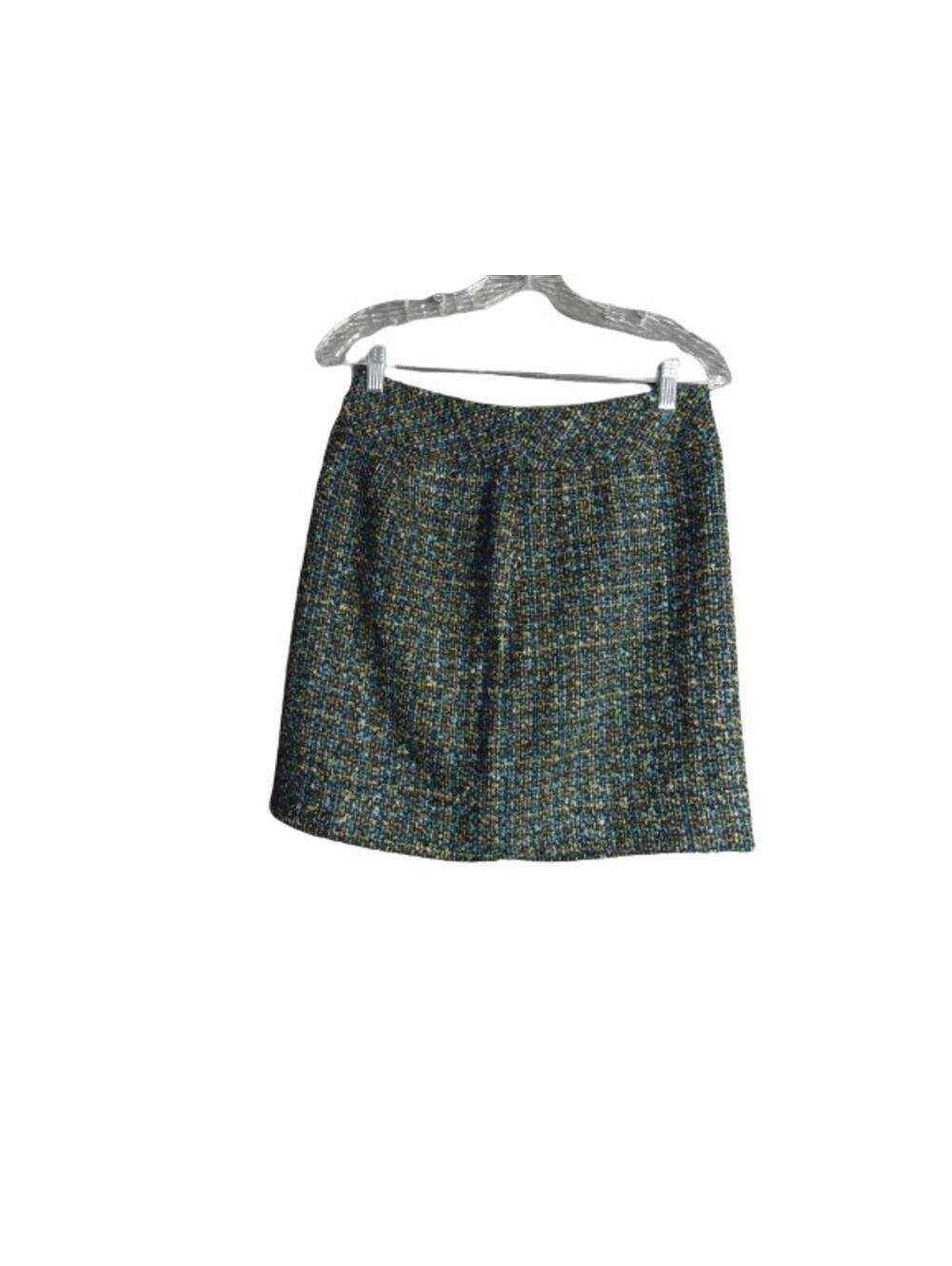 Ann Taylor Loft Multicolored Fuzzy Pencil Skirt Lined Size 4 Petites